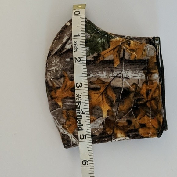 Reusable Face Masks (2) & Silicone Bracket - Outdoors Camo Hunting - Picture 4 of 6